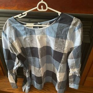 Van Heusen Blue and Gray Shirt